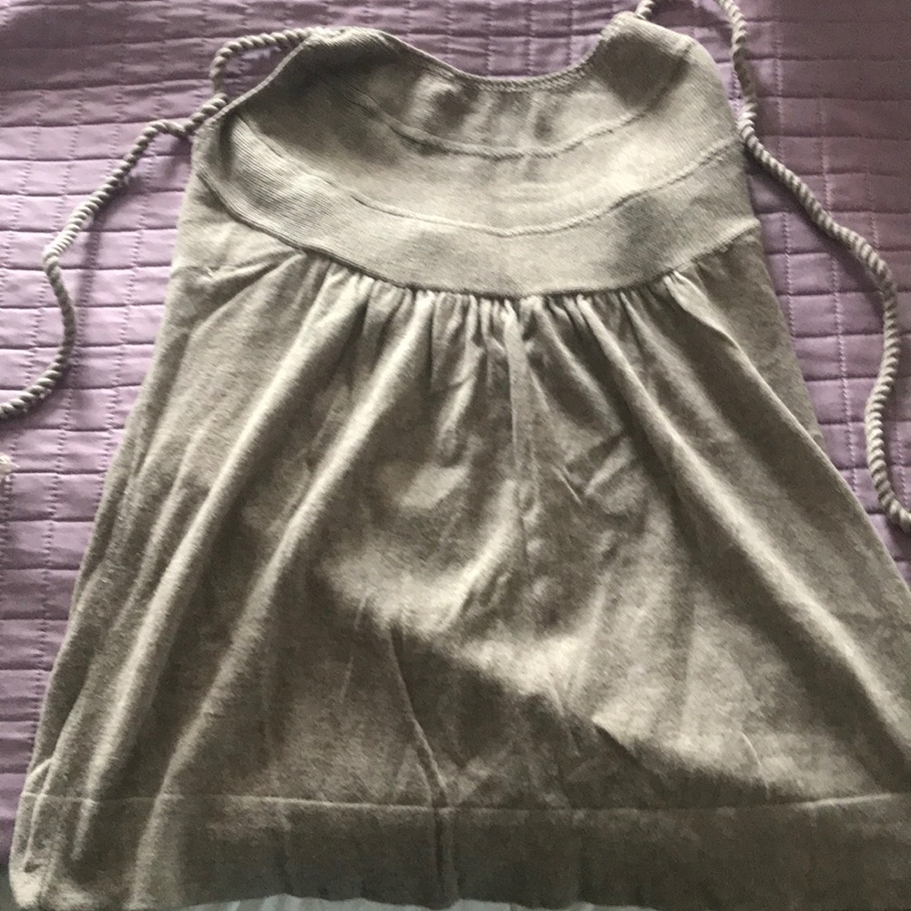 Oatmeal colored halter top